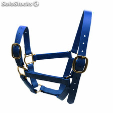 Licol en PVC pour poney (D) et cheval (Cob/Full) - Bleu