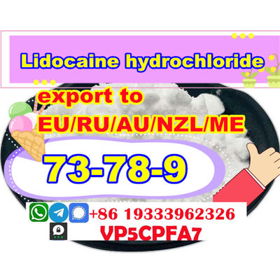 Lidocaine powder/crystal Lidocaine hydrochloride cas 73-78-9 supplier