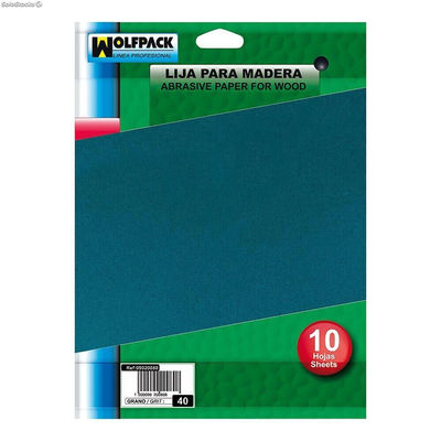 Lija Madera Grano 150 (Pack 10 pliegos)