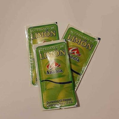 Limon sachet 10 cc caja de 300 unidades.