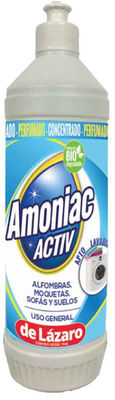 Limpiador amoniacal perfumado concentrado con bioalcohol. Envase 750 mL.
