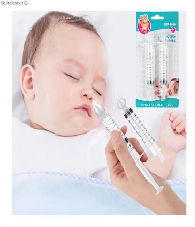Limpiador nasal infantil profesional con jeringuilla (Lavado Nasal)
