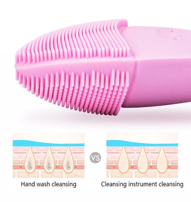 Limpieza facial eléctrica pincel lavar cara limpiador poros vibración piel USB - Foto 2