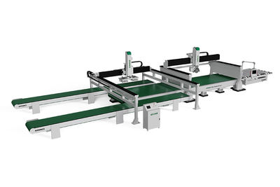Línea de producción automática de losas de cuarzo con sierra de puente de 5 ejes - Foto 4