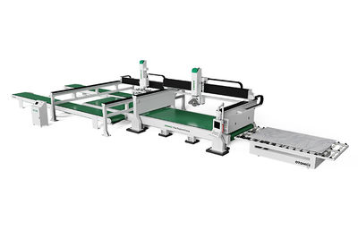 Línea de producción automática de losas de cuarzo con sierra de puente de 5 ejes - Foto 5