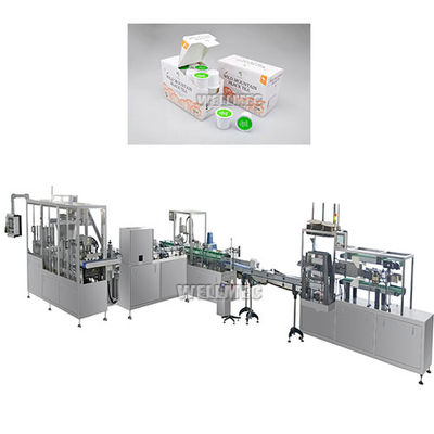 Línea de producción completa de la máquina llenado de cápsulas de café de k cup