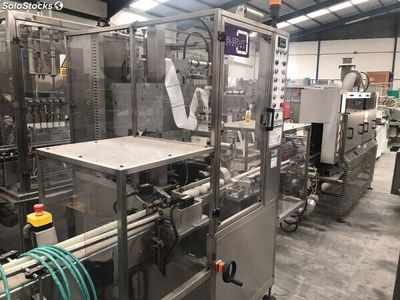 Línea sleever con túnel de vapor turpins packaging system ltd