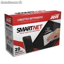 Lingettes nettoyantes antistatiques jelt - boîte de 20 lingettes individuelles