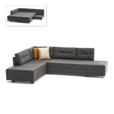Linkes Eck-Sofa emille Anthrazit 280x206x85cm