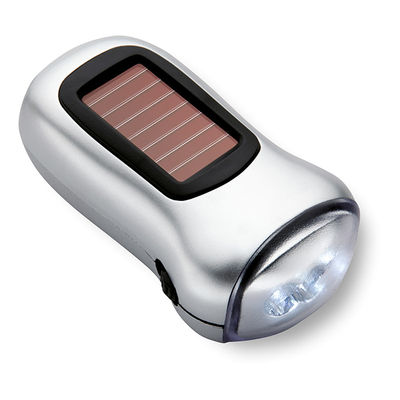 Linterna con doble fuente de alimentación: solar y dinamo. - Foto 3