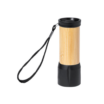Linterna en madera de bambú y ABS negro - Foto 2