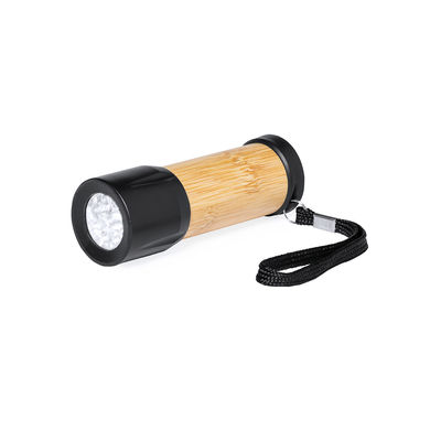 Linterna en madera de bambú y ABS negro - Foto 4