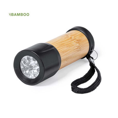 Linterna led fabricada en bambú