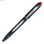Liquid ink ballpoint pen Uni-Ball Rollerball Jestsream SX-210 Czerwony 12 Sztuk - 2