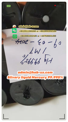 Liquid mercury 99.995% Silvery with Best Factory price!