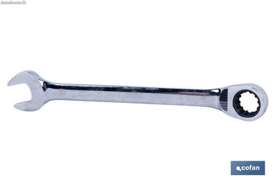 Llave combinada con carraca reversible | Medidas desde 8 hasta 32 mm | Acero