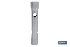 Llave de tubo DIN 896 B | Material: acero endurecido | Doble boca hexagonal |