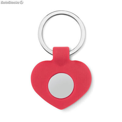 Llavero de silicona con token rojo MIMO9208-05
