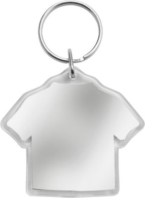 Llavero en forma de camiseta transparente para papel