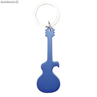 Llavero guitarra abrebotellas azul