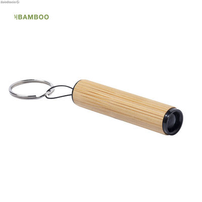 Llavero-linterna madera de bambú - Foto 3
