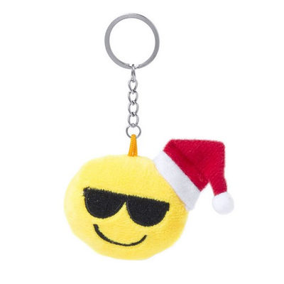 Llavero peluche emoticonos emoji con motivos navideños
