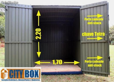Locação de container pratico para pequenas e grandes obras -frete grátis- - Foto 2