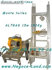 Location Monte matériaux &amp; tuiles 15m 150Kg + caisse ( occasion )