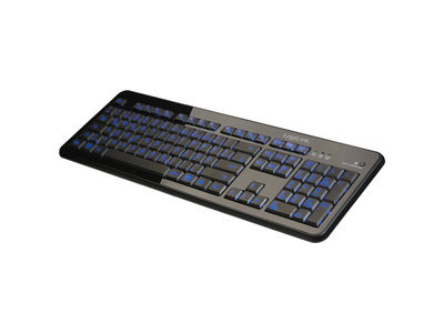 LogiLink 2 colors illuminated keyboard Black (ID0080)