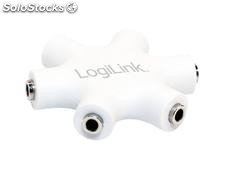 LogiLink Audio Splitter für bis zu 5 Personen (CA1088) weiss