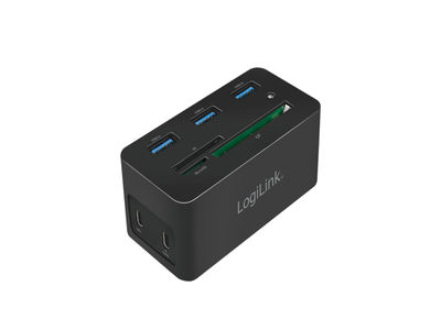 LogiLink Dockingstation USB 3.2(Gen1),mini,10-Port,PD4,schw. UA0370