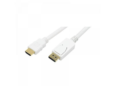 Logilink Kabel DisplayPort auf HDMI, 2m, Weiß (CV0055)