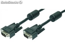 LogiLink Kabel VGA 2x Stecker mit Ferritkern schwarz 5,00 Meter CV0003