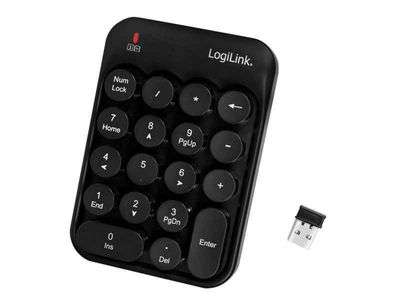 LogiLink Numerische Tastatur RF Wireless Universal ID0173 Schwarz