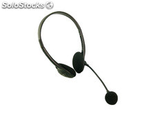 LogiLink Stereo Headset mit Mikrofon Schwarz HS0002