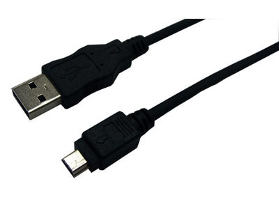 LogiLink USB 2.0 Anschluss zu 5-Pin Mini USB 3m schwarz (CU0015)