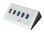 LogiLink USB 3.0 Hub 4 Port + 1x Schnell-Ladeport silber (UA0227) - Foto 4