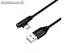 LogiLink usb-Stecker usb 2.0 zu usb-c (90° gewinkelt) 0,3m CU0137