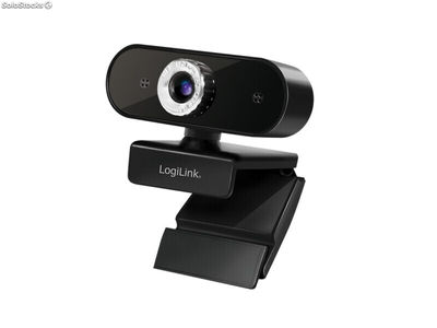 LogiLink Webcam USB 2.0, HD 1920x1080, mit Mikrofon, schw. UA0371