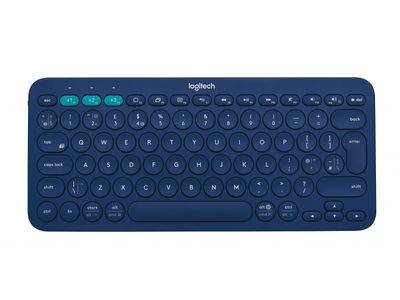 Logitech KB BT Multi-Device Keyboard K380 Blue UK-Layout 920-007581