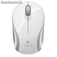 Logitech Ratón Mini M187 Inalámbrico Blanco