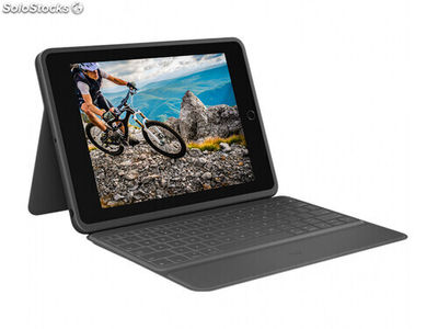 Logitech Rugged Folio Bluetooth Tastatur für iPad 7. Gen Black 920-009313