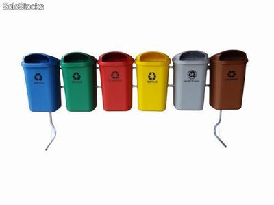 Logitek: Lixeiras coleta seletiva / papeleiras / cestos de lixo / contentores