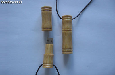 LOGO personnalisé en bois bambou usb flash drive usb 2.0 U disque memory stick - Photo 2