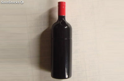 Logo Personnalisé usb flash drive métal bouteille de vin 2G pendrive prix usine - Photo 2