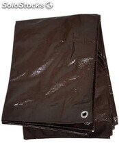 Lona de protección marrón lona cubierta impermeable polietileno reforzado varias
