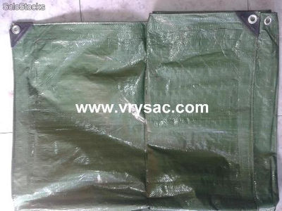 Lona de rafia impermeable verde de 3x4 metros con 120 gr/m2 - Foto 2