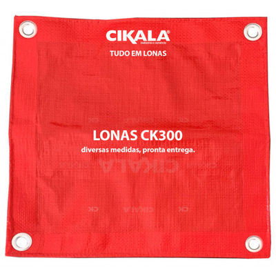 Lona para Cobertura CK300 Vermelha Impermeável Reforçada 300 Micras Cikala - Foto 2