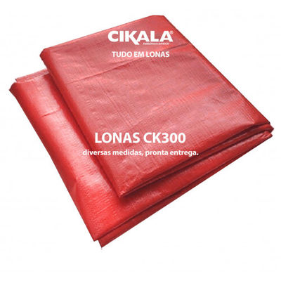 Lona para Cobertura CK300 Vermelha Impermeável Reforçada 300 Micras Cikala - Foto 4