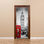 London Style Big Ben Telephone 3D Door Stickers - 1